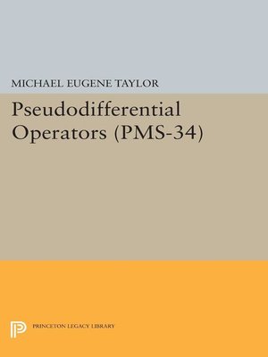 cover image of Pseudodifferential Operators (PMS-34)